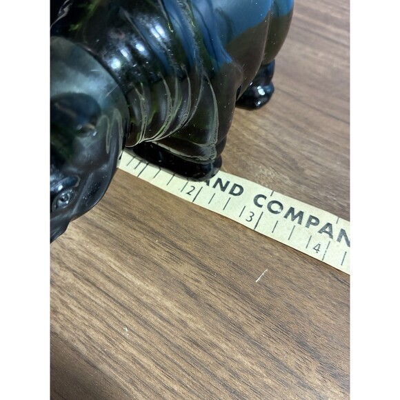 Vintage Avon Big Game Rhino Decanter After Shave Empty No Box Green - Picture 10 of 11